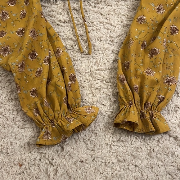 Altar’d State Corset Top with Luxurious Sleeves - Picture 4 of 4